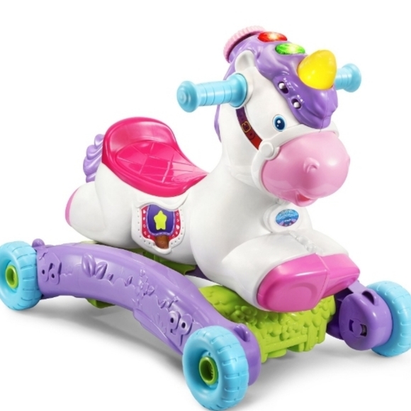 VTech Prance and Rock Learning Unicorn, Rocker to Rider Toy - Picture 5 of 5